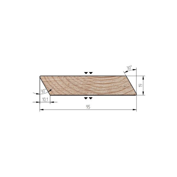 Palubky rhombus smrk 19/95/4200 mm AB - Image 4