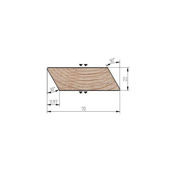 Palubky rhombus smrk 22/70/4200 mm AB - Image 4