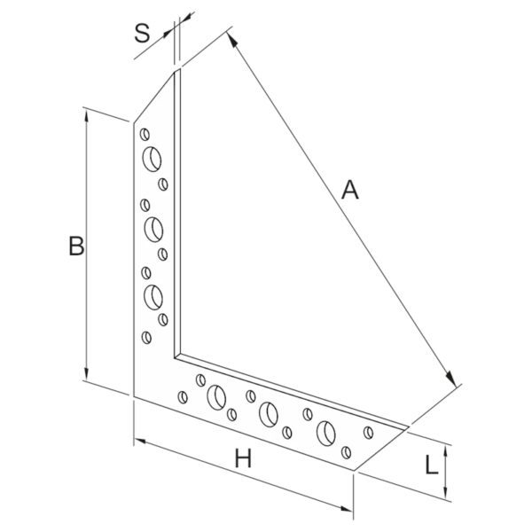 Kování rohovník 85x85x32x2,0 mm - Image 2