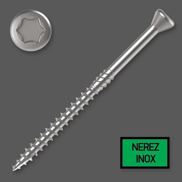 Vrut na terasy nerez C1 5,0x70 mm T25 64.