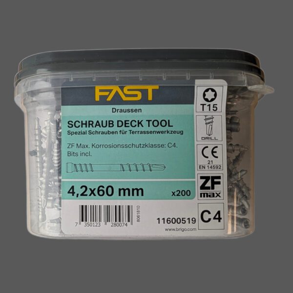 FAST Deck Vrut na terasy C4 4,2x60 mm 93.