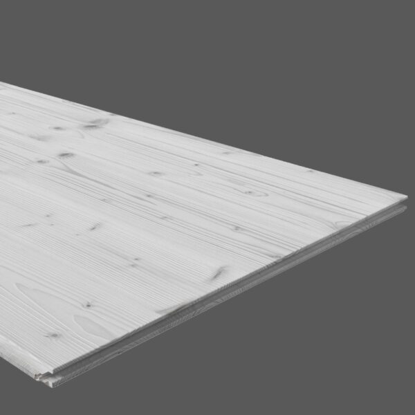 EASYBOARD Kartáčovaný bílý 19/625/2500 mm pero/drážka